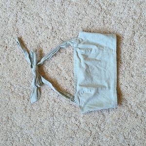 Kendall Kylie. Cropped halter top. Sage green. Size small.